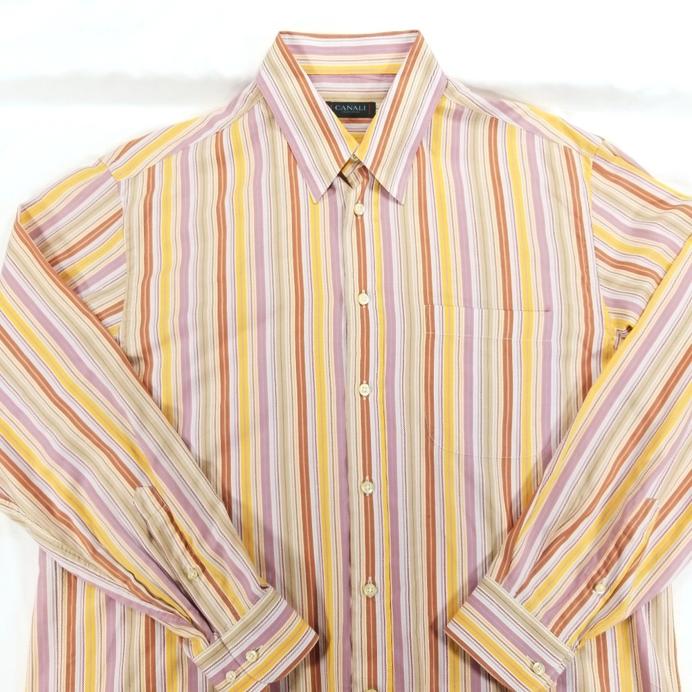 Canali Sportswear button front Men's Large - Picture 2 of 8